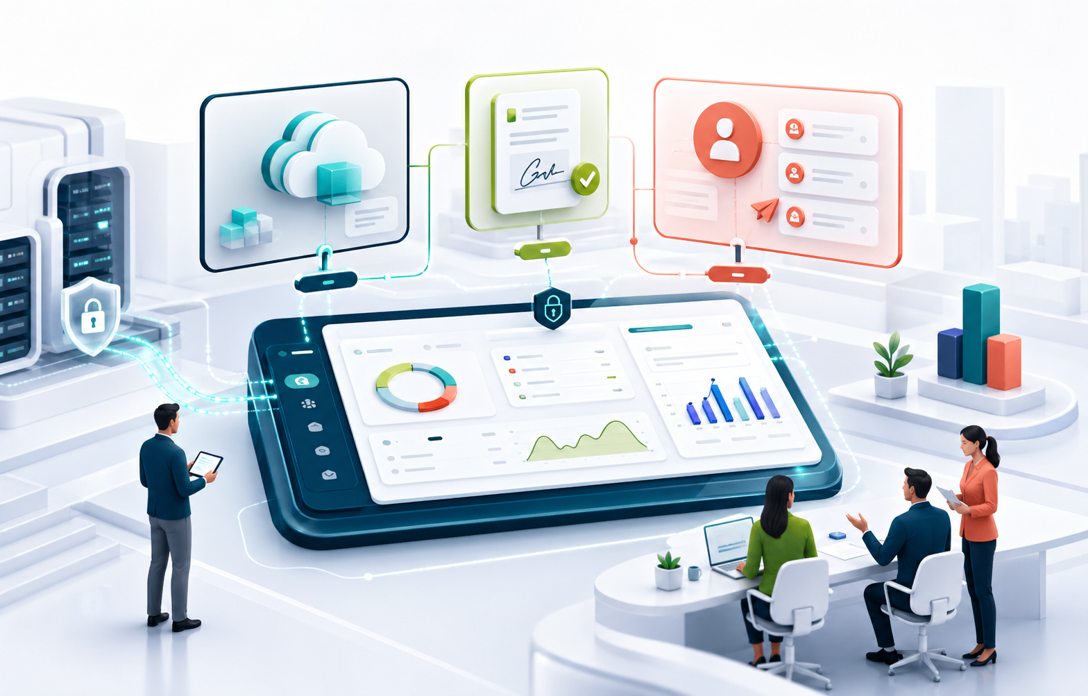 Nevtan connected platform for cloud, signing, and customer engagement
